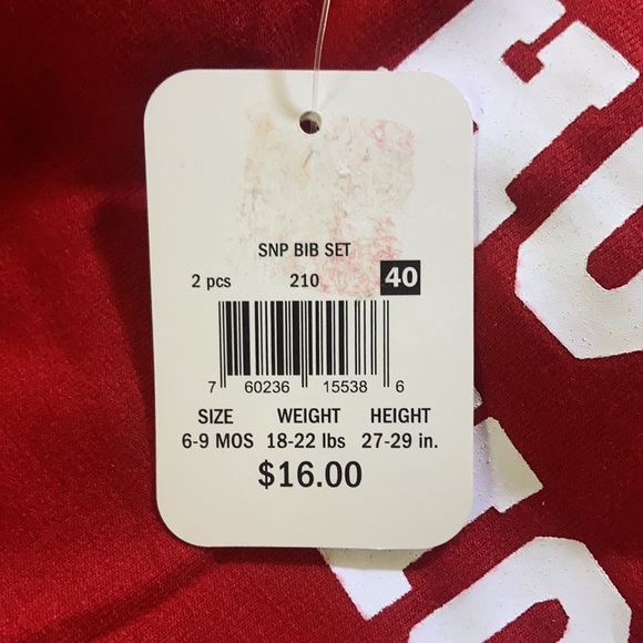 Infant Santa Sleep-n-Play w/ Ho Ho Ho Bib NEW SET Unisex - Picture 5 of 7